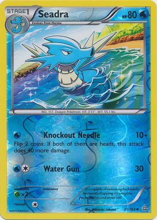 Seadra - 31/160 - Uncommon - Reverse Holo available at 401 Games Canada