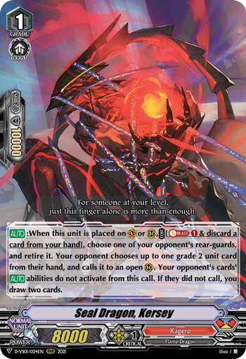 Seal Dragon, Kersey - D-VS01/024 - Triple Rare available at 401 Games Canada
