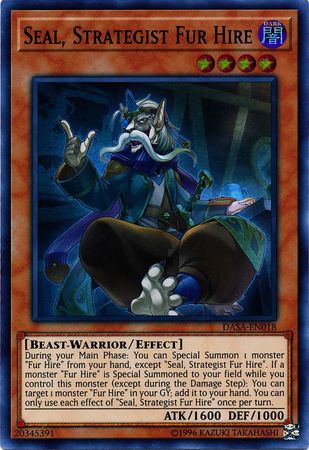 Seal, Strategist Fur Hire - DASA-EN018 - Super Rare - Unlimited available at 401 Games Canada