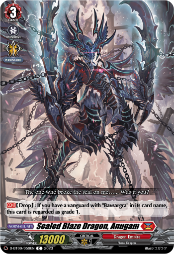 Sealed Blaze Dragon, Anugam - D-BT09/059 - Common available at 401 Games Canada