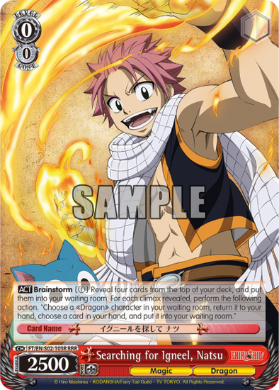 Searching for Igneel, Natsu - FT/EN-S02-103R - Triple Rare available at 401 Games Canada