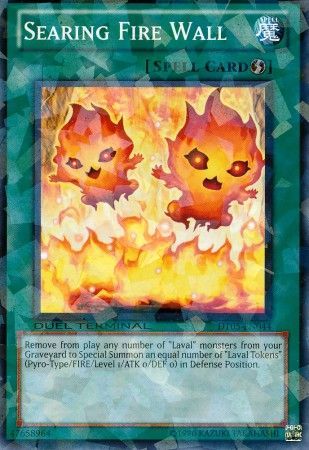 Searing Fire Wall - DT05-EN044 - Normal Parallel Rare available at 401 Games Canada