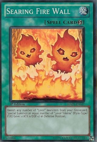 Searing Fire Wall - HA05-EN027 - Super Rare - 1st Edition available at 401 Games Canada