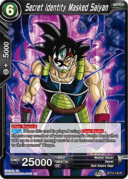 Secret Identity Masked Saiyan - BT10-140 - Rare (FOIL) (Reprint) available at 401 Games Canada