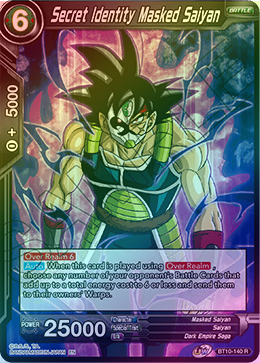 Secret Identity Masked Saiyan - BT10-140 - Rare (FOIL) available at 401 Games Canada