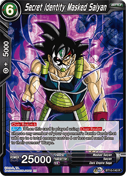 Secret Identity Masked Saiyan - BT10-140 - Rare available at 401 Games Canada