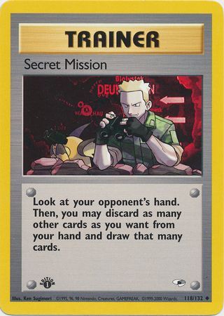 Secret Mission - 118/132 - Uncommon - 1st Edition available at 401 Games Canada