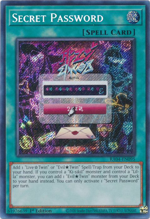 Secret Password (Secret Rare) - RA04-EN095 - Secret Rare - 1st Edition