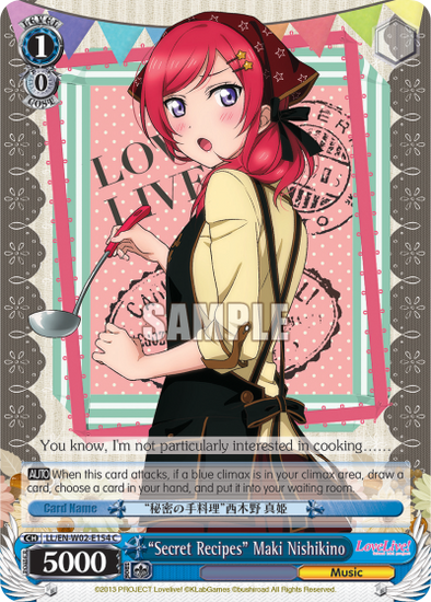 "Secret Recipes" Maki Nishikino - LL/EN-W02-E154 - Common available at 401 Games Canada