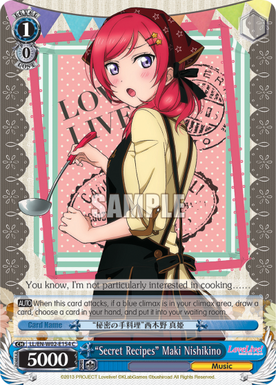 "Secret Recipes" Maki Nishikino - LL/EN-W02-E154 - Common available at 401 Games Canada