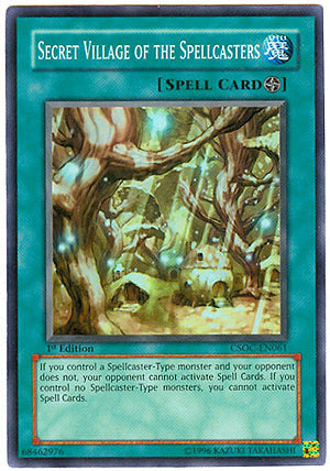 Secret Village of the Spellcasters - CSOC-EN061 - Super Rare - 1st Edition available at 401 Games Canada