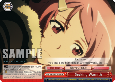 Seeking Warmth - SAO/S47-E073 Climax Rare available at 401 Games Canada