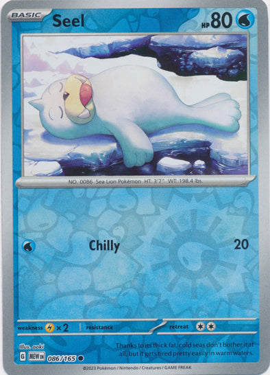 Seel - 086/165 - Common - Reverse Holo available at 401 Games Canada