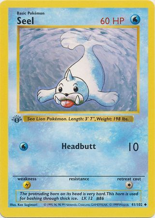 Seel - 41/102 - Uncommon - 1st Edition available at 401 Games Canada