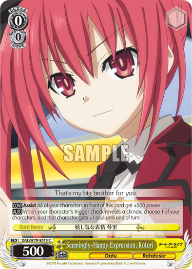 Seemingly-Happy Expression, Kotori (C) available at 401 Games Canada