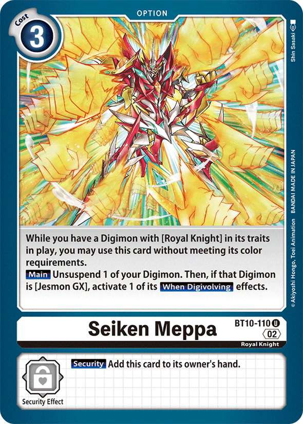 Seiken Meppa - BT10-110 - Uncommon available at 401 Games Canada