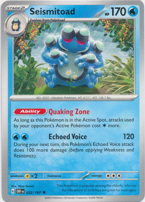 Seismitoad - 052/197 - Uncommon available at 401 Games Canada