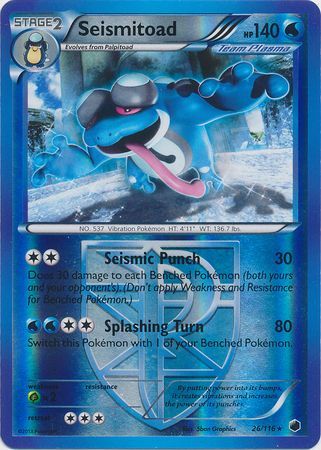 Seismitoad - 26/116 - Rare - Reverse Holo available at 401 Games Canada