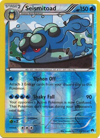 Seismitoad - 35/122 - Rare - Reverse Holo available at 401 Games Canada