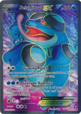 Seismitoad EX - 106/111 - Full Art Ultra Rare available at 401 Games Canada