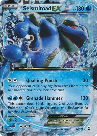 Seismitoad EX - 20/111 - Ultra Rare available at 401 Games Canada