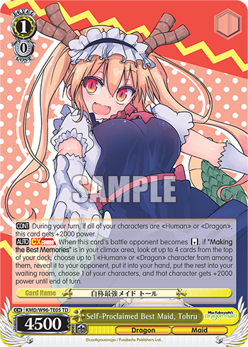 Self-Proclaimed Best Maid, Tohru - KMD/W96-ETE05 - TD available at 401 Games Canada