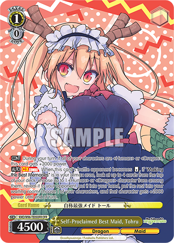 Self-Proclaimed Best Maid, Tohru - KMD/W96-ETE05OFR - Over-Frame Rare available at 401 Games Canada