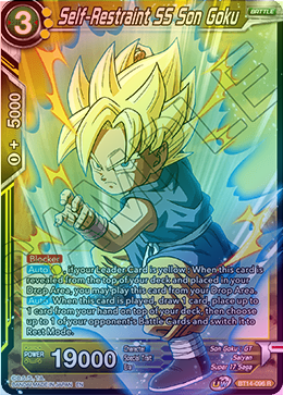 Self-Restraint SS Son Goku - BT14-096 - Rare (FOIL) available at 401 Games Canada