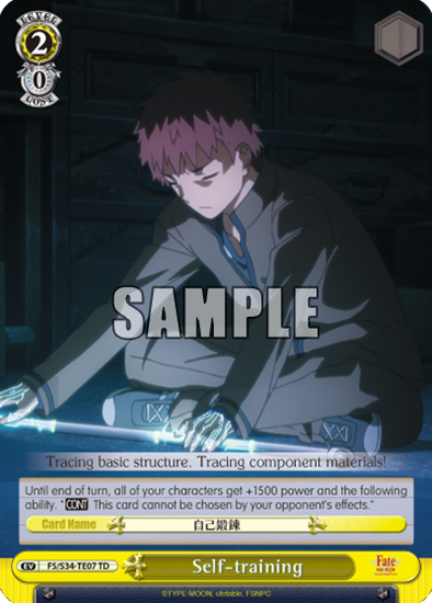 Self-training - FS/S34-TE07 - Trial Deck available at 401 Games Canada