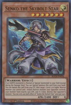 Senko the Skybolt Star - BLCR-EN036 - Ultra Rare - 1st Edition available at 401 Games Canada