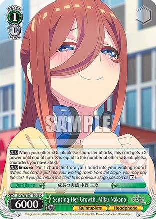 Sensing Her Growth, Miku Nakano - 5HY/W101-E045 - Common available at 401 Games Canada