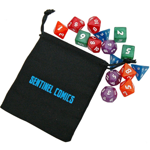 Sentinel Comics RPG Dice Set available at 401 Games Canada