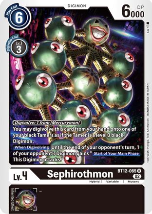 Sephirothmon - BT12-065 - Uncommon available at 401 Games Canada