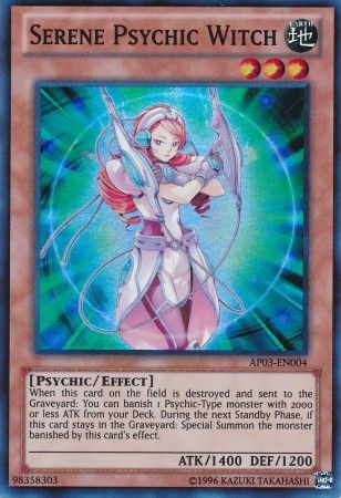 Serene Psychic Witch - AP03-EN004 - Super Rare available at 401 Games Canada