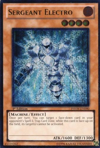 Sergeant Electro - PHSW-EN090 - Ultimate Rare - 1st Edition available at 401 Games Canada