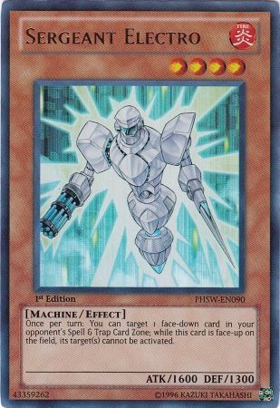 Sergeant Electro - PHSW-EN090 - Ultra Rare - 1st Edition available at 401 Games Canada