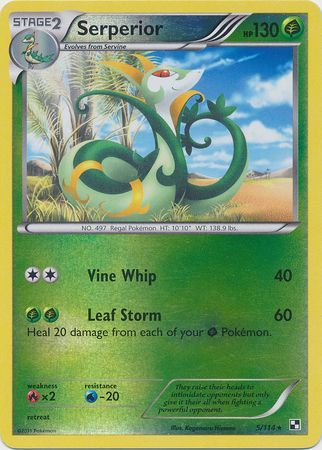 Serperior - 5/114 - Holo Rare - Reverse Holo available at 401 Games Canada