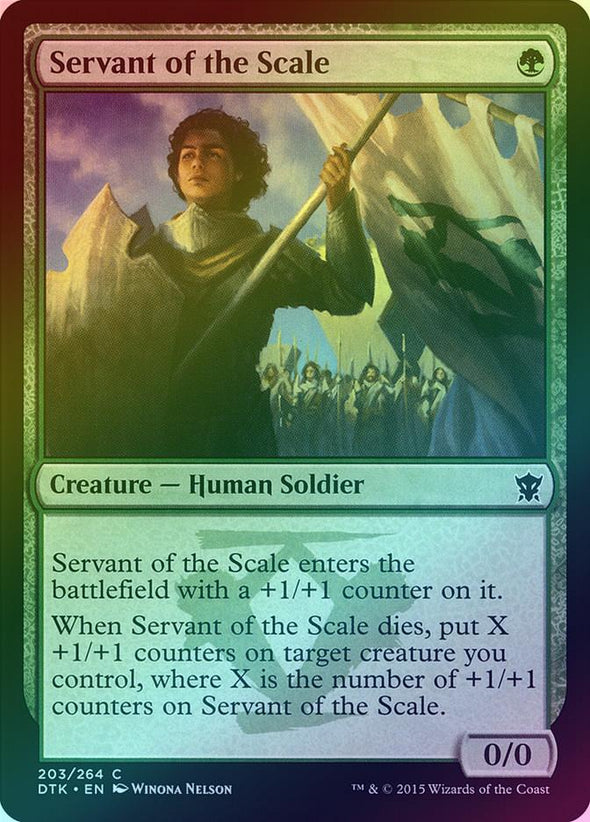 Servant of the Scale (Foil) (DTK) available at 401 Games Canada