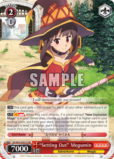 "Setting Out" Megumin - KS/W55-E051S - Super Rare available at 401 Games Canada