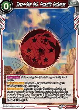 Seven-Star Ball, Parasitic Darkness - BT11-027 - Common (FOIL) (Reprint) available at 401 Games Canada