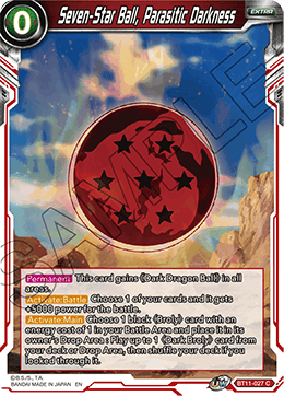 Seven-Star Ball, Parasitic Darkness - BT11-027 - Common available at 401 Games Canada