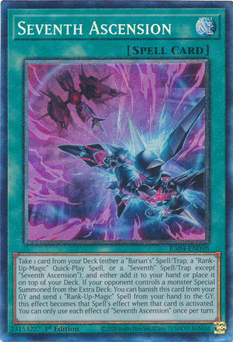 Seventh Ascension (PCR) - RA04-EN098 - Prismatic Collector's Rare - 1st Edition