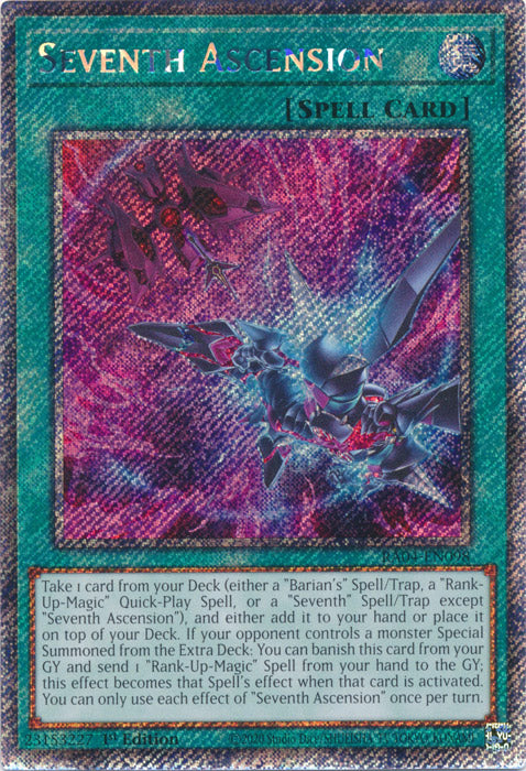 Seventh Ascension (Platinum Secret Rare) - RA04-EN098 - Platinum Secret Rare - 1st Edition