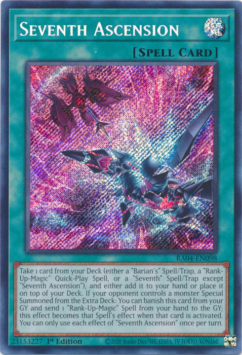 Seventh Ascension (Secret Rare) - RA04-EN098 - Secret Rare - 1st Edition
