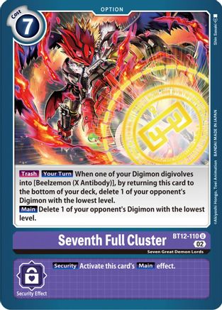 Seventh Full Cluster - BT12-110 - Uncommon available at 401 Games Canada