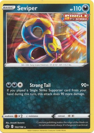 Seviper - 102/198 - Rare available at 401 Games Canada