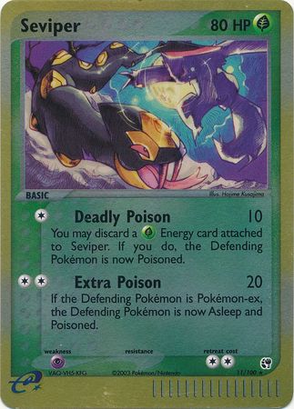 Seviper - 11/100 - Holo Rare - Reverse Holo available at 401 Games Canada