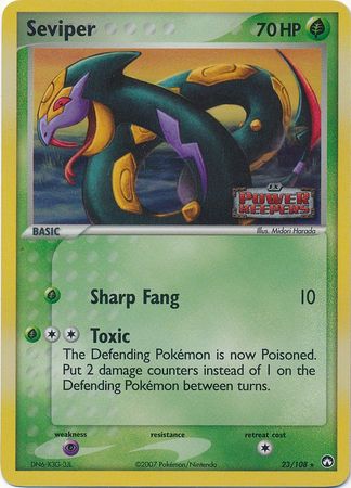 Seviper - 23/108 - Rare - Reverse Holo available at 401 Games Canada