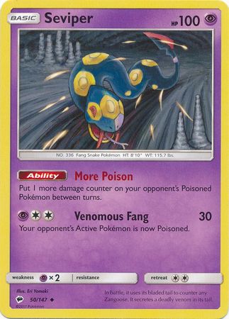 Seviper - 50/147 - Uncommon available at 401 Games Canada