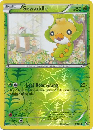 Sewaddle - 1/101 - Common - Reverse Holo available at 401 Games Canada